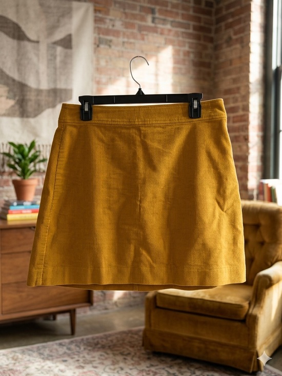 J. Crew Dresses & Skirts - J. Crew Mustard Yellow Corduroy Mini Skirt